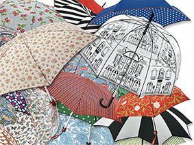 洗練されたデザインの傘