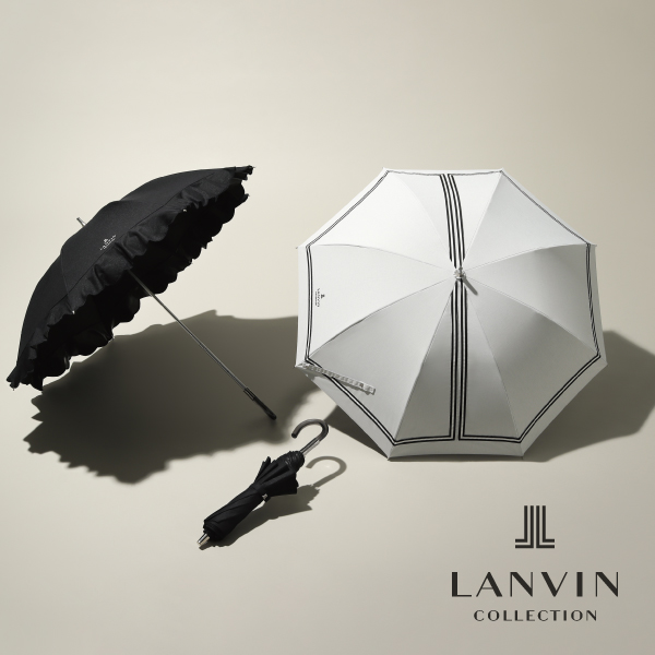 【新作紹介】LANVIN COLLECTION（ランバンコレクション）のモノトーン晴雨兼用日傘