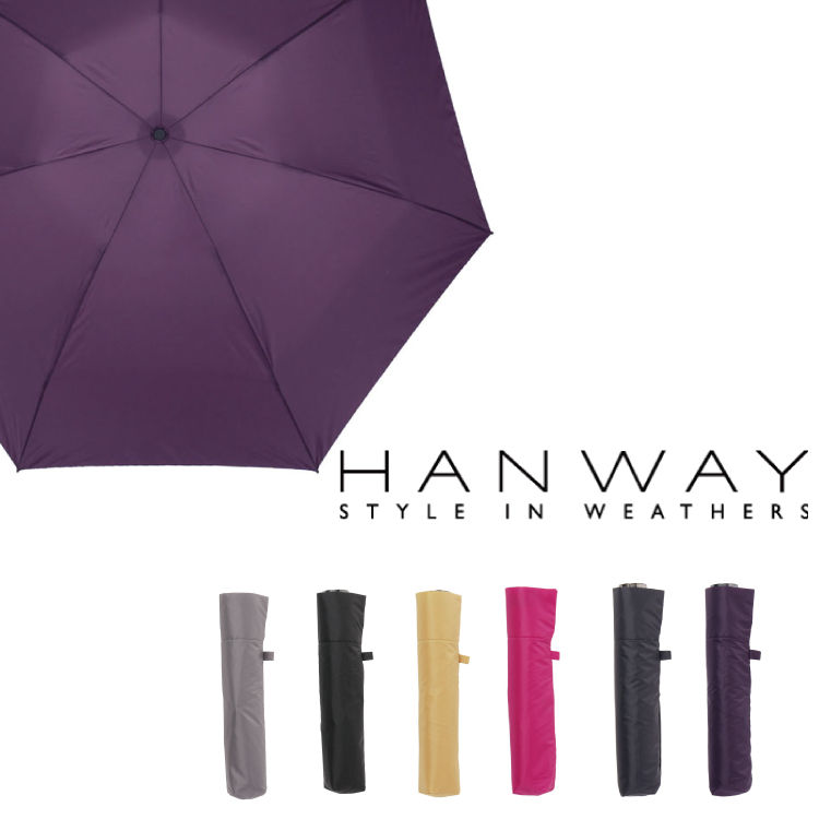 ハンウェイ hanwayグローブライド社コラボ 高級傘折りたたみ傘
