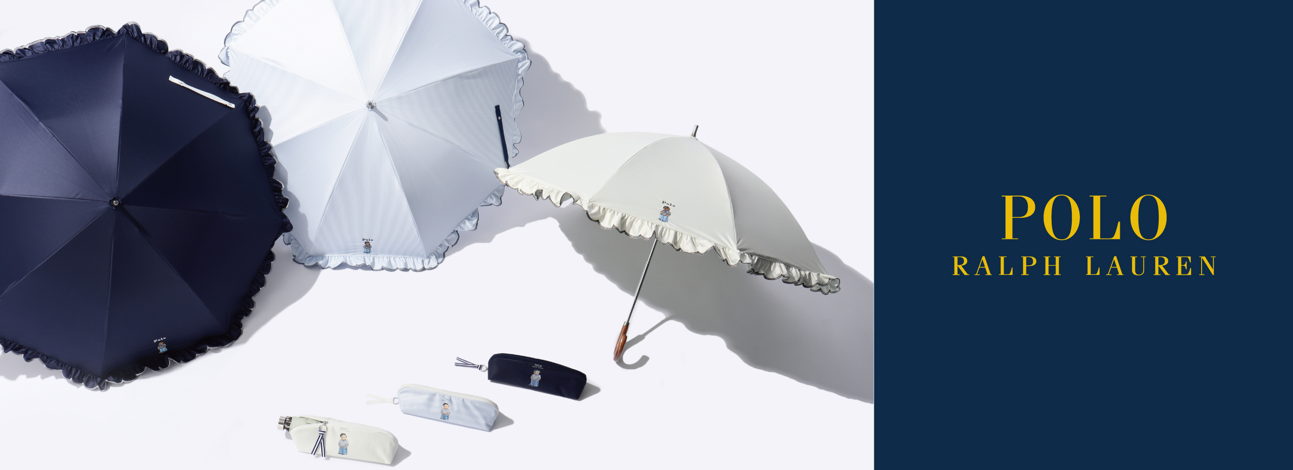 ポロ ラルフローレン ポロベア 日傘 長傘 折りたたみ傘　完全遮光