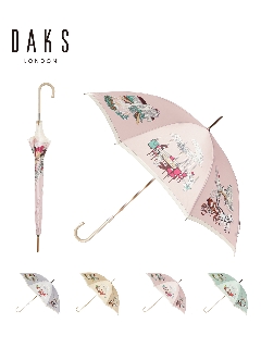 ダックス(DAKS)の【雨傘】 ダックス (DAKS) 風景 長傘 【公式ムーンバット】 レディース 日本製 軽量 グラスファイバー ギフト ギフト 長傘