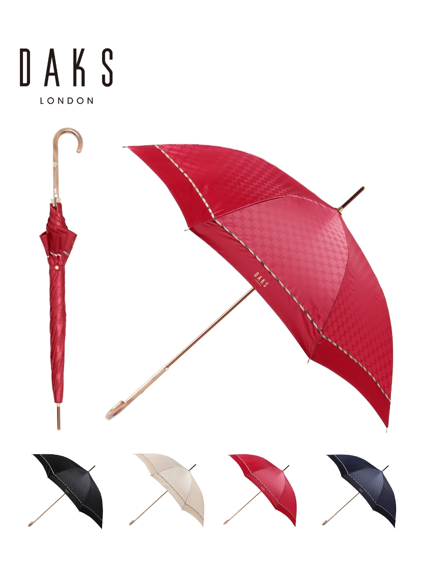 【雨傘】 ダックス (DAKS) 幾何学ジャカード 長傘 【公式ムーン 