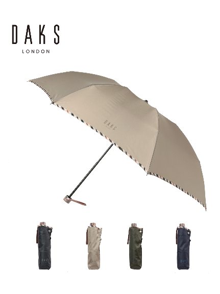 【雨傘】 ダックス （DAKS） ツイルチェック 折りたたみ傘 【公式ムーンバット】 メンズ 日本製 軽量 グラスファイバー ギフト ギフト（雨傘/折りたたみ傘）の詳細画像