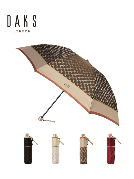 【雨傘】 ダックス (DAKS) モノグラムジャガード 折りたたみ傘 【公式ムーンバット】 レディース 日本製 軽量 グラスファイバー ギフト ギフト