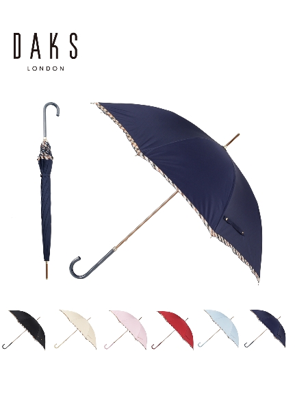 【雨傘】 ダックス (DAKS) チェック柄 長傘 【公式ムーンバット】 レディース 日本製 軽量 グラスファイバー ギフト ギフト