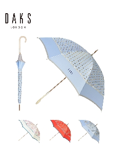 ダックス(DAKS)の【雨傘】 ダックス (DAKS) オリジナルドット 長傘 【公式ムーンバット】 レディース 日本製 軽量 グラスファイバー ギフト ギフト 長傘