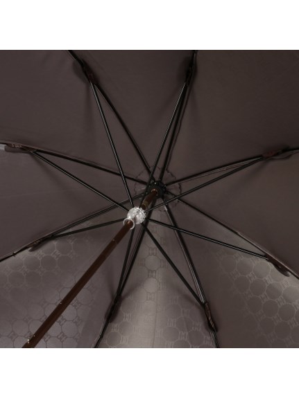 【日傘】ダックス (DAKS) ロゴ ジャガード スライドショート 長傘 【公式ムーンバット】 晴雨兼用 軽量 一級遮光 日本製 遮蔽 遮熱 遮光ロゴ レディース（日傘/長傘）の詳細画像