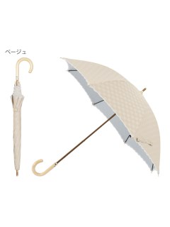 ダックス(DAKS)の【日傘】ダックス (DAKS) DDジャガード 刺繍【公式ムーンバット】  雨の日OK 軽量 スライド式 一級遮光 遮熱 日本製 UV 長傘