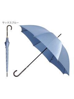 ダックス(DAKS)の【雨傘】ダックス (DAKS) ロゴ 両面ジャカード 長傘【公式ムーンバット】 レディース 耐風傘  ジャンプ式 長傘