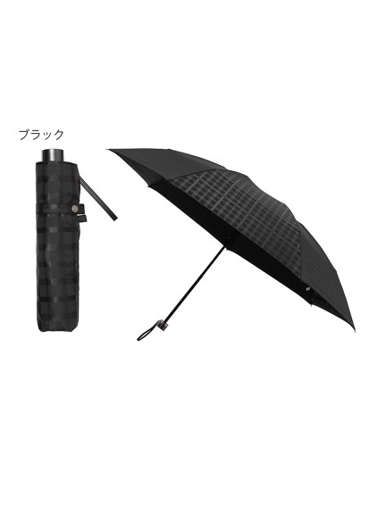 【雨傘】ダックス (DAKS) チェック ジャカード 折りたたみ傘 メンズ 【公式ムーンバット】 グラスファイバー