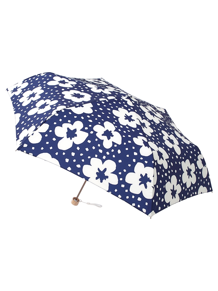 【雨傘】 エスタ (estaa) 花柄スタンプ 折りたたみ傘 【公式ムーンバット】 レディース UV ギフト 軽量 晴雨兼用 グラスファイバー