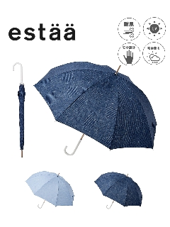 エスタ(estaa)の【雨傘】 エスタ (estaa) NICE TO USE 星 長傘 レディース 【公式ムーンバット】 晴雨兼用 UV 耐風傘 長傘