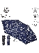【雨傘】 3秒でたためる urawaza (ウラワザ) ドット 折りたたみ傘 【公式ムーンバット】 レディース 晴雨兼用 UV（雨傘/折りたたみ傘）のサムネイル画像