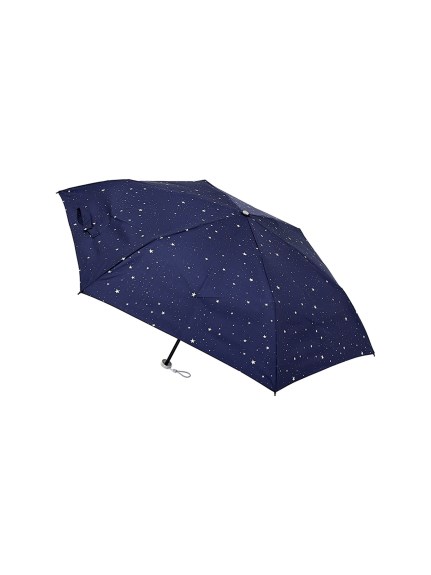 【雨傘】 3秒でたためる urawaza (ウラワザ) 星柄 折りたたみ傘 【公式ムーンバット】 レディース 晴雨兼用 UV（雨傘/折りたたみ傘）の詳細画像