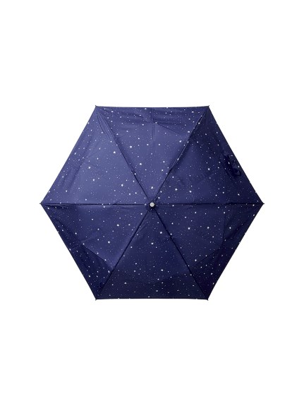 【雨傘】 3秒でたためる urawaza (ウラワザ) 星柄 折りたたみ傘 【公式ムーンバット】 レディース 晴雨兼用 UV（雨傘/折りたたみ傘）の詳細画像