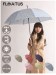 【雨傘】フロータス (FLO(A)TUS) print ストライプ コットン フラワー 長傘 【公式ムーンバット】 レディース 晴雨兼用 耐風傘 ジャンプ式 超撥水 UV（雨傘/長傘）のサムネイル画像