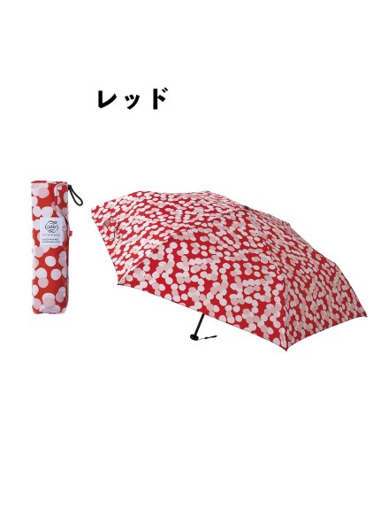 【3秒で折りたためる 雨傘】urawaza (ウラワザ) ポッピンフラワー ミディアム ドット 折りたたみ傘 【公式ムーンバット】 レディース 晴雨兼用 撥水 UV（雨傘/折りたたみ傘）の詳細画像
