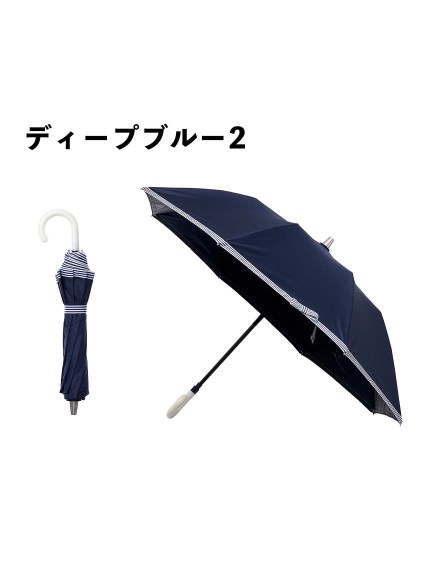 【日傘】エスタ (estaa) DECORATIVE グログランテープ フリル ボーダー リボン 折りたたみ傘 【公式ムーンバット】 レディース 晴雨兼用 ジャンプ式 一級遮光 UV 遮熱（日傘/折りたたみ傘）の詳細画像