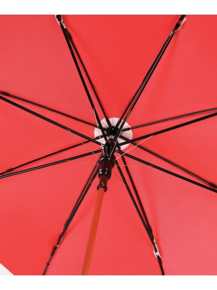【雨傘】 フルラ (FURLA) カラーボーダー ロゴプリント 長傘 【公式ムーンバット】 レディース 手元チャーム 耐風傘 ジャンプ式 日本