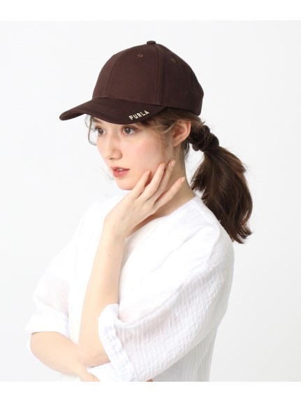帽子】フルラ (FURLA) ロゴ刺繍キャップ UV , ウォッシャブル , FURLA