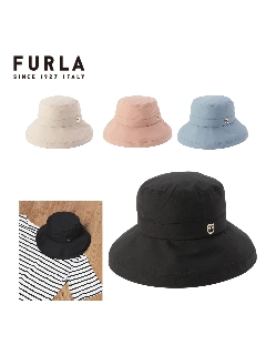 フルラ(FURLA)の【帽子】 フルラ （FURLA）エッジアップ タイプライター チャーム【公式ムーンバット】 レディース  UV ウォッシャブル ハット