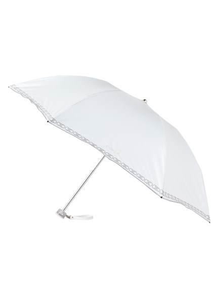 【日傘】 フルラ(FURLA) 無地 刺繍 折りたたみ傘 【公式ムーンバット】 レディース UV 晴雨兼用 軽量 遮熱 遮光