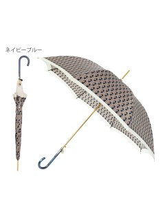 フルラ(FURLA)の【雨傘】フルラ (FURLA) ロゴ柄 長傘 【公式ムーンバット】 UV加工 ジャンプ式 日本製 長傘