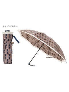 フルラ(FURLA)の【雨傘】フルラ (FURLA) ロゴ柄 折りたたみ傘 【公式ムーンバット】 UV加工 日本製 8本骨 折りたたみ傘