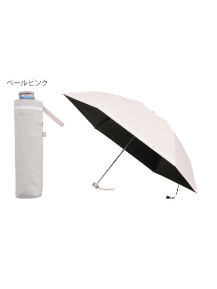 【日傘】フルラ (FURLA) ジャカード 折りたたみ傘 【公式ムーンバット】 雨の日OK 軽量 一級遮光 遮熱 フワクール ラミネート UV 晴雨兼用