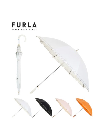 日傘】フルラ (FURLA) ハート柄 長傘 【公式ムーンバット】 雨の日OK 