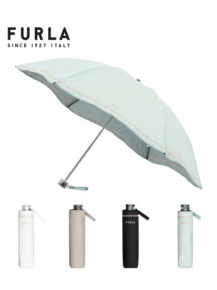 【日傘】フルラ (FURLA) 晴雨兼用 UV 【公式ムーンバット】 雨の日OK 軽量 一級遮光 遮熱 UV