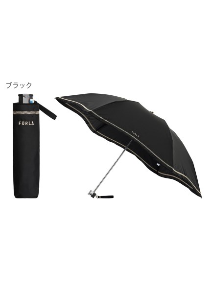 【日傘】フルラ (FURLA) 晴雨兼用 UV 【公式ムーンバット】 雨の日OK 軽量 一級遮光 遮熱 UV