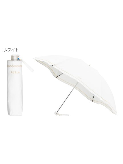 【日傘】フルラ (FURLA)   晴雨兼用  UV     【公式ムーンバット】  雨の日OK 軽量 一級遮光 遮熱 UV（日傘/折りたたみ傘）の詳細画像