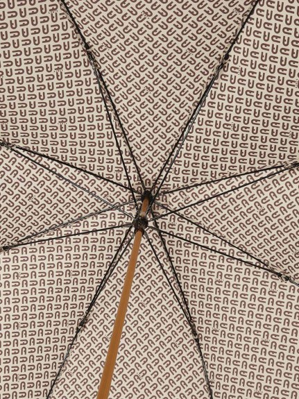 【雨傘】フルラ (FURLA) モノグラムプリント 長傘  UV加工 耐風傘 日本製（雨傘/長傘）の詳細画像