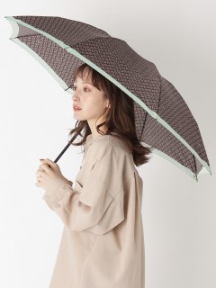 フルラ(FURLA)の【雨傘】フルラ (FURLA) モノグラムプリント 折りたたみ傘  UV加工 日本製 折りたたみ傘