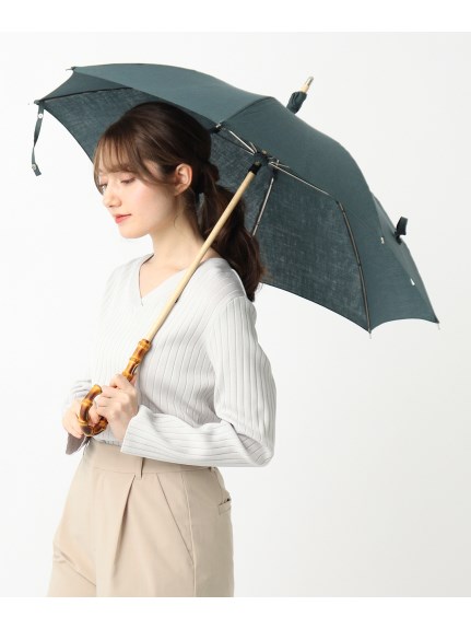 【日傘】ハンウェイ（HANWAY）Aoi 長傘 木棒【公式ムーンバット】[Aoi]純パラソル UV 手開き 日本製 高級日傘（日傘/長傘）の詳細画像