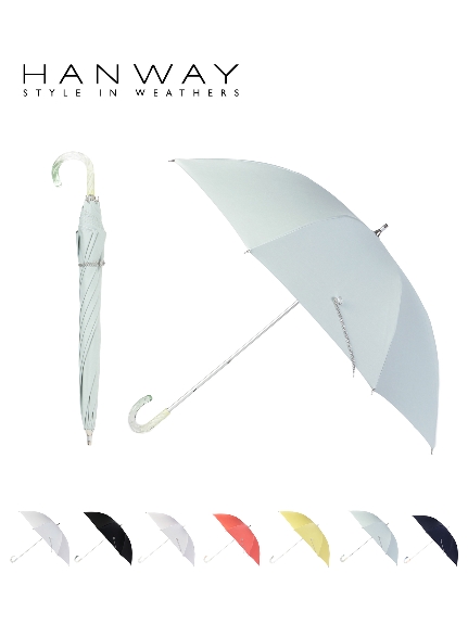 【日傘】ハンウェイ（HANWAY）長傘 スライドショート日傘【公式ムーンバット】UV 手開き 遮光 遮熱 日本製（日傘/長傘）の詳細画像