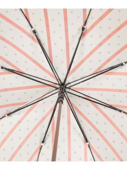 【雨傘】ハンウェイ (HANWAY) 長傘 H dots ショート傘 先染め ジャカード織り ジャンプ式 耐風傘 日本製