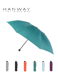 ハンウェイ(HANWAY)の【雨傘】 ハンウェイ （HANWAY ） プレーン メンズ 折りたたみ傘 無地 紳士傘 ツイル 65cm大寸 日本製 折りたたみ傘