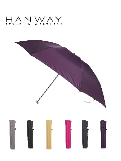 ハンウェイ(HANWAY)の【雨傘】 ハンウェイ （HANWAY ） ×グローブライド社 プレーン 折りたたみ傘