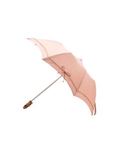 ハンウェイ(HANWAY)の【日傘】 ヘレンカミンスキー（HELEN KAMINSKI） X ハンウェイ (HANWAY) コラボ プロヴァンスタイプ 麻無地 ラフィアコード  折りたたみ傘 曲がり手元 純パラソル 折りたたみ傘