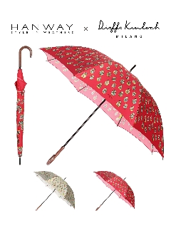 ハンウェイ(HANWAY)の【雨傘】ハンウェイ (HANWAY) Dieffe Kinloch(ディエッフェ・キンロック) コラボ 長傘 マトリョーシカ Matryoshka 日本製 長傘
