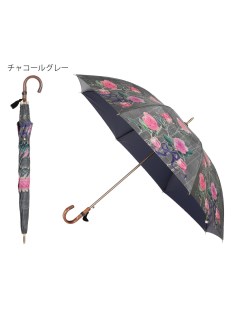 ハンウェイ(HANWAY)の【日傘】ハンウェイ (HANWAY)Pin rose バラ オールウェザー 晴雨兼用長傘 ラミネート 遮光 耐風 UV 日本製 長傘