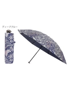 ハンウェイ(HANWAY)の【日傘】ハンウェイ (HANWAY)  Watercolor lace レース オールウェザー 晴雨兼用折りたたみ傘 ラミネート 遮光 大寸55cm UV 折りたたみ傘