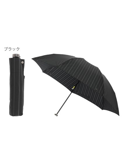 【雨傘】ハンウェイ (HANWAY) Airport stripe ストライプ 紳士 折りたたみ傘 軽量 メンズ 日本製