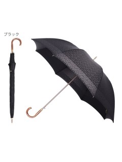 ハンウェイ(HANWAY)の【雨傘】ハンウェイ (HANWAY)  Drop Drop 雨粒 ドット ジャカード 長傘 耐風 ジャンプ式 折りたたみ傘