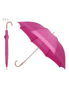 ハンウェイ(HANWAY)の【雨傘】ハンウェイ (HANWAY)  Drop Drop 雨粒 ドット ジャカード 長傘 耐風 ジャンプ式 折りたたみ傘