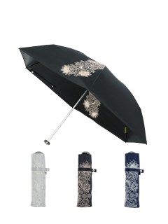 ハンウェイ(HANWAY)の【日傘】ハンウェイ (HANWAY) 折りたたみ傘 花柄刺繍【ムーンバット公式】 レディース UV 折りたたみ傘