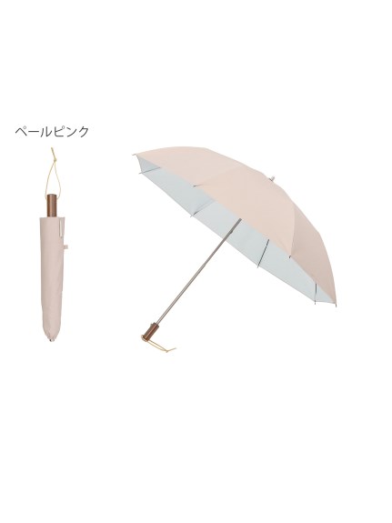 【日傘】ハンウェイ (HANWAY) Pシエスタ 白ラミネート 晴雨兼用ナチュラルカラー 折りたたみ傘  オールウェザー 遮光 晴雨兼用 , UV , 日本製 ,（日傘/折りたたみ傘）の詳細画像