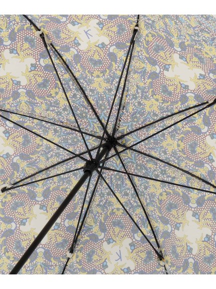 【雨傘】ハンウェイ (HANWAY) Dieffe Kinloch(ディエッフェ・キンロック) コラボ 長傘 メルレッティ・イエロー Merletti Yellow レース柄 日本製（雨傘/長傘）の詳細画像